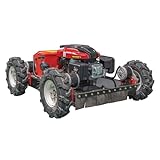 Remote Mower, Remote Control Lawn, Small Crawler Oil-Electric Hybrid Four-Wheel Drive Lawn Mowing and Weed Whacker, All Terrain Grass Cutter Yard Mower, 30° Climbing