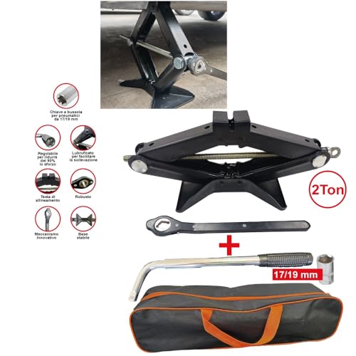 Cric à pantographe 2 tonnes : kit de levage pneu pour Volvo S60