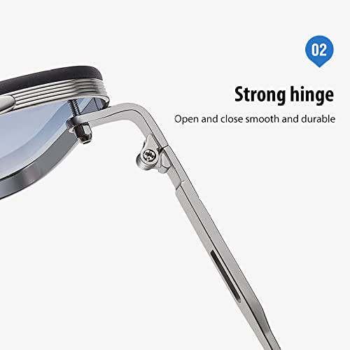 HMRGLMIE-Men Driving Glasses Goggle Summer Style Gradient Sunglasses Vintage Sun Glasses Shades Punk Oculos De Sol4