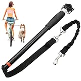 Fahrradleine Hund, für Sicheres Radfahren mit Hund, Fahrrad Hundeleine mit Abstandhalter und Inbusschlüssel, Hände Frei für Training Laufen Joggen und Outdoor Aktivitäten