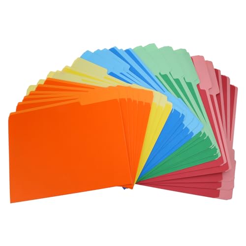 Carpetas de papel con pestañas superiores pack de 30 piezas para clasificación clasificada