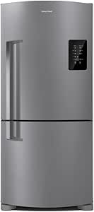 Geladeira Brastemp Frost Free Inverse 588 litros cor Inox com Smart Bar BRE85AK 110V
