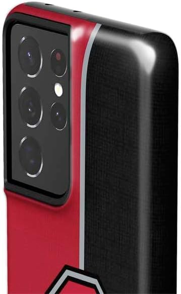 Skinit Pro Phone Case Compatible with Galaxy S21 Ultra 5G - Officially Licensed Ohio State University OSU Buckeyes Split Design