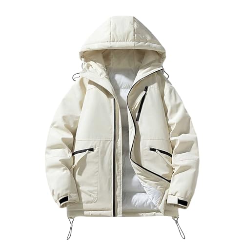 Veste en coton col d'hiver homme ample avec poches pratiques