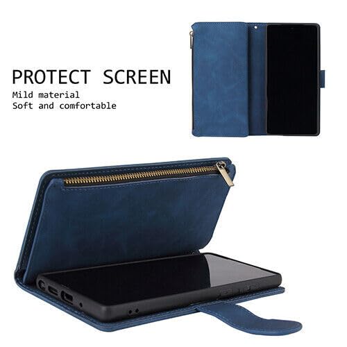 Étui compatible avec Samsung Galaxy S21 - Portefeuille cuir marron rétro - 6
