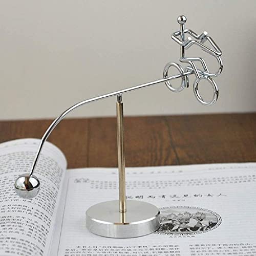Image of Augen Balancing Pendulum Durable Metal Innovative Stress Relief Toy for Home Office Desktop Gift Decoration (1 Piece, 7709C), Silver