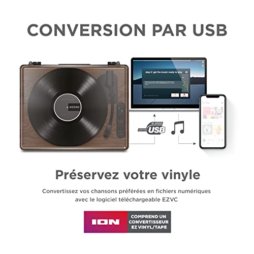 ION Luxe LP & Bright Max – Platine Vinyle Bluetooth avec Haut-parleurs et Enceinte Bluetooth avec lumières - Les Beatles, Paul McCartney, John Lennon, RIngo Starr, George Harrison ION Luxe LP & Bright Max - Platine Vinyle Bluetooth avec Haut-parleurs et Enceinte Bluetooth avec lumières – Image 5