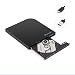 Produktbild SALCAR Externes DVD Laufwerk Type C & USB chip Slim CD/DVD-RW Brenner für Notebook/Laptop/Desktops unter Windows 2003/Vista/XP/7/8.1/10/Linux und MacBook Pro Air, iMac OS- Schwarz