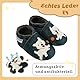 Mejale Krabbelschuhe Baby Lauflernschuhe Jungen Weiche Leder Babyschuhe Kleinkind Lederschuhe Mädchen Dunkelgrün Hund Babyhausschuhe,23/24 EU,XL
