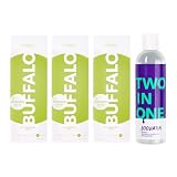 Loovara 126 Kondome XXL BOX Gleitgel Massageöl 250ml -BUFFALO + TWO IN ONE- Präservative 13,1 - 14,1cm Umfang, Größe 69 XXL, pflegendes Massage-Öl und Gleitgel mit Aloe Vera, kondomsicher