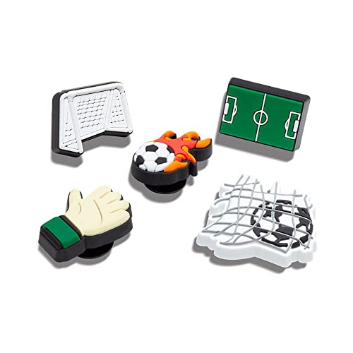 Image of Crocs Jibbitz 5-Pack Sport Shoe Charms | Jibbitz, Big Time Soccer, One Size