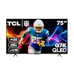 TCL 75 Inch Q7K Series 4K QLED Smart TV with Google TV, Full Array Local Dimming, Dolby Vision HDR & Dolby Atmos Including Built-in Google Assistant, Voice Remote, Alexa Compatibility - 75Q7K