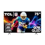 TCL 75 Inch Q7K Series 4K QLED Smart TV with Google TV, Full Array Local Dimming, Dolby Vision HDR & Dolby Atmos Including Built-in Google Assistant, Voice Remote, Alexa Compatibility - 75Q7K