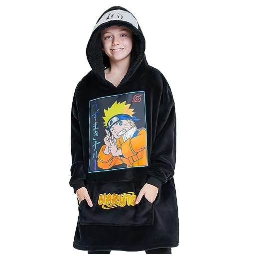 Naruto Sudadera Oversize - Sudadera Manta para Niños