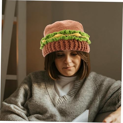 Accesorio de cosplay de hamburguesa kawaii y sombrero divertido de pan 4