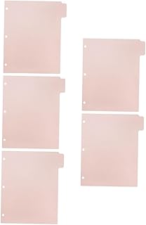 FOYTOKI 5 Folhas Blocos De Notas Divisórias Cadernos Livro De Notas Clipes De Fichário Tag Marcadores De Página Fichário Divisor De Bloco De Notas Separadores De Fichário Abas De Fichário