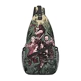 RWLPSOJEX Shoulder Bag Walk-ing Horror Movie Dead Backpack Dead Casual Sling Bag for Travel Sports Shoulder Bags for Men's Women's