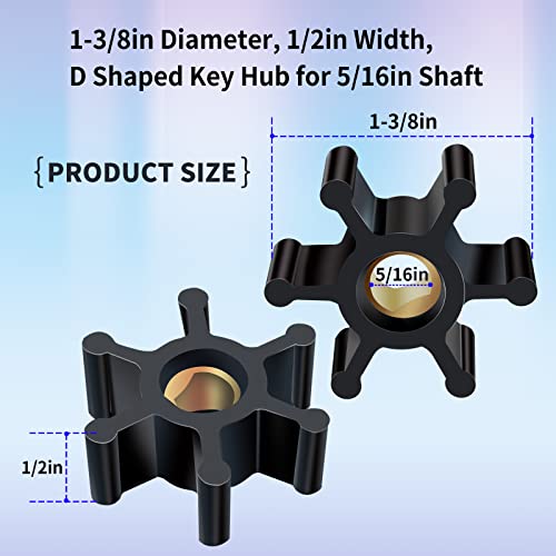 image for 2 Pack Utility Pump Replacement Impeller for Utility Water Transfer Pu