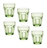 Bormioli Rocco Rock Bar Lounge Rocks Glasses, Mint, Set of 6