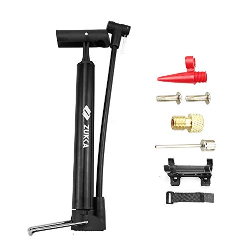 ZUKKA Mini Bike Pump Portable,Hand Bicycle Floor Air Pump,Mountain BMX & Road Bike