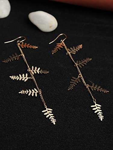 Delicate Metal Drop Hanging Earrings, Feminine