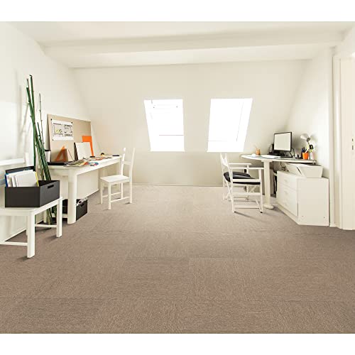 Image of Mohawk Basics 8 inch x 8 inch Carpet Tile Sample with EnviroStrand PET Fiber in Walnut, (1 Sample)