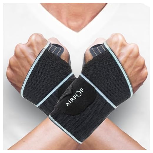 AIRPOP Wrist Wraps (2 Pack), FLEX Wrist Brace with Thumb Support (2022 Jun Upgraded), Wrist Compression Straps for Workouts, Gymnastics, Weightlifting, Men, Women, Fit Left and Right Hands