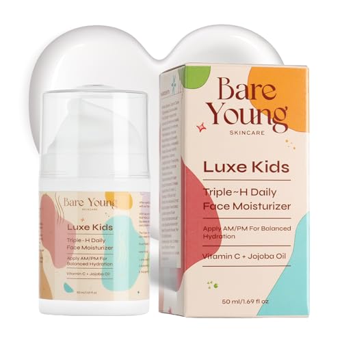 Bare Young Triple H Kids Face Moisturizer, Daily Facial Moisturiz...