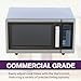 A-to-Z Supply Commercial Microwave with Digital Touch Pad Control, 1 Cubic Feet Interior, Stainless Steel, 1000 Watts, UL and NSF Approved