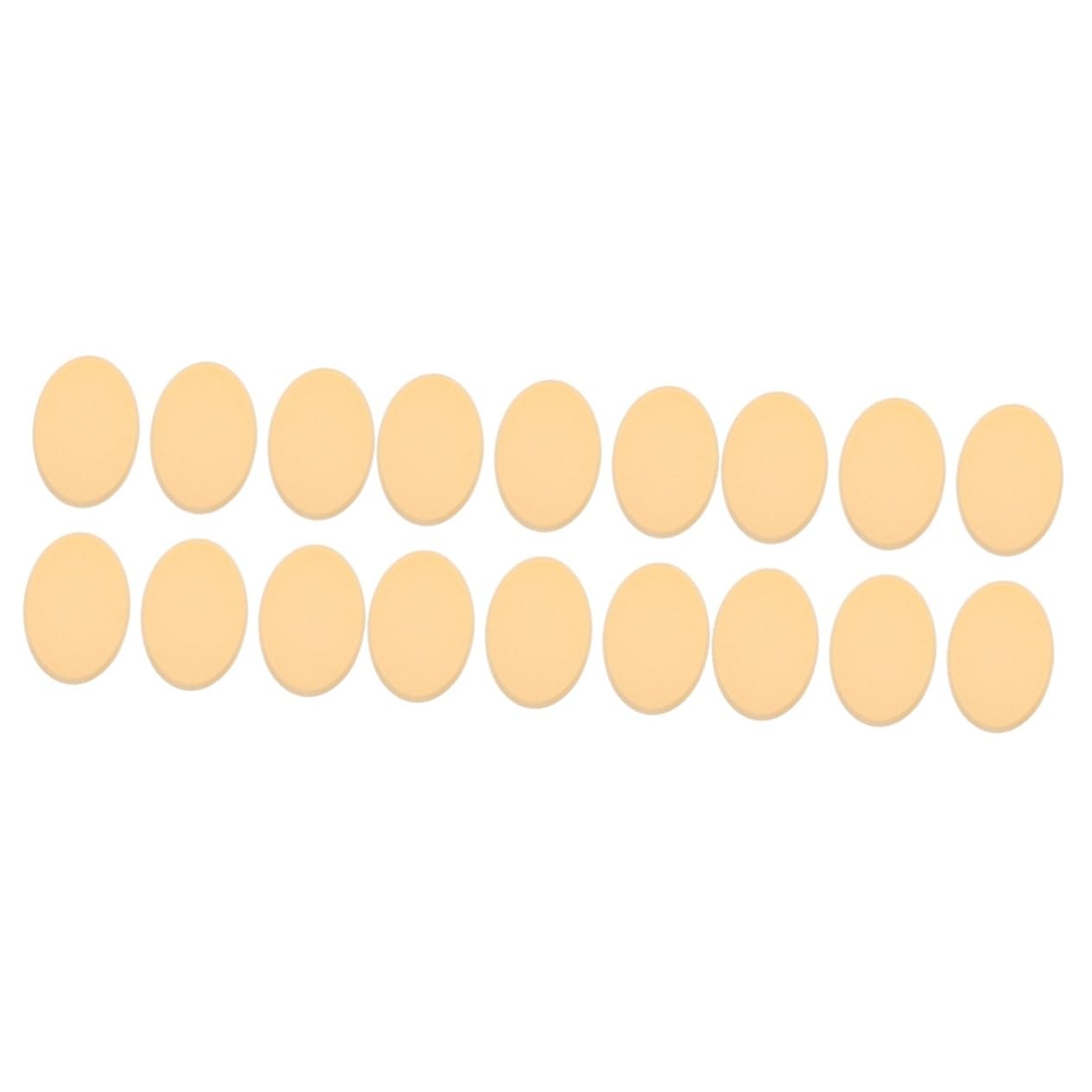 Mipcase 18pcs Dual-use Oval Makeup Sponges for Blending Wet Dry Applicator for Foundation and Material for Makeup Application