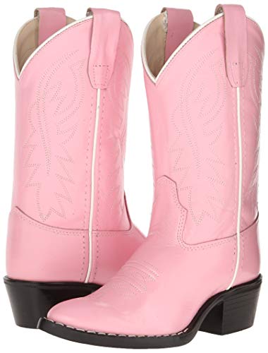 Old West Girls' J Toe Western Boot Little Kid, Pink, 9 Toddler M - Thumbnail 7