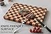THETCHRY Cutting Boards for Kitchen, Design in USA Large Acacia Wood Chopping Board, Checkered Cutting Board with Juice Grooves & Handles, Butcher Block Serving Tray with Gift Box 16.5
