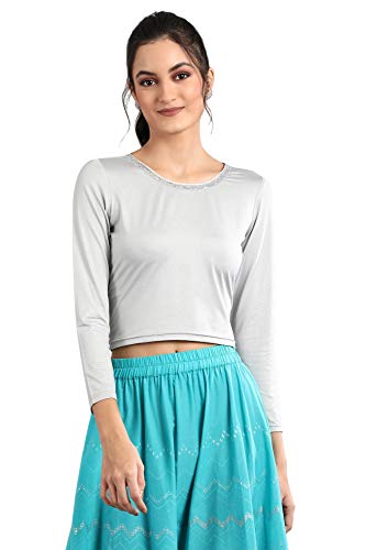 Image of Aurelia Women's Polyester Solid Regular Fit Top