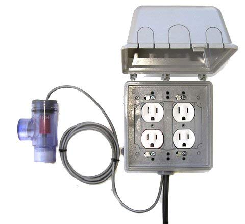 Buy 1 get 1 NO GLITCH Flow Switch 3/4" or 1" 120 Volt, 4 Outlets (2 switched, 2 constant) (3/4")