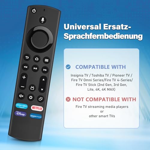 Miniatura 4 de Xtvtx Mando A Distancia De Voz De Repuesto 4 Generación Apto Para Smart Tvs Stick 2 Generación Y 3 Generación Y Lite Y 4k , Apto Para Smart Tv Cube 1 Generación Y 2 Generación
