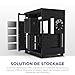 NZXT H9 Mid-Tower Gaming PC Case - 3 RGB Fans, Glass Panels, 360mm Radiator Support, Cable Management - Black