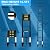 Telescoping Ladder with Hooks, 16.5 FT, 330 lb Capacity, Black