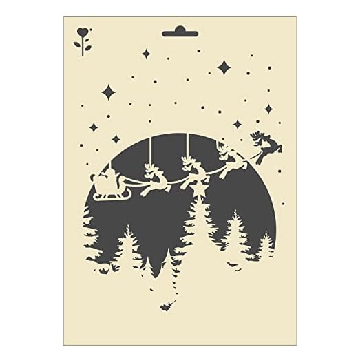 Graine Créative Pochoir de Noël A4 - Clair de Lune