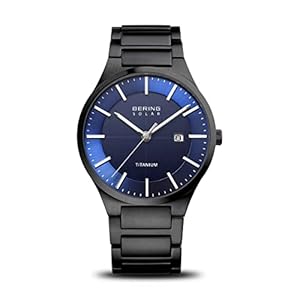 BERING Men’s Analogue Quartz Watch with Titanium Strap