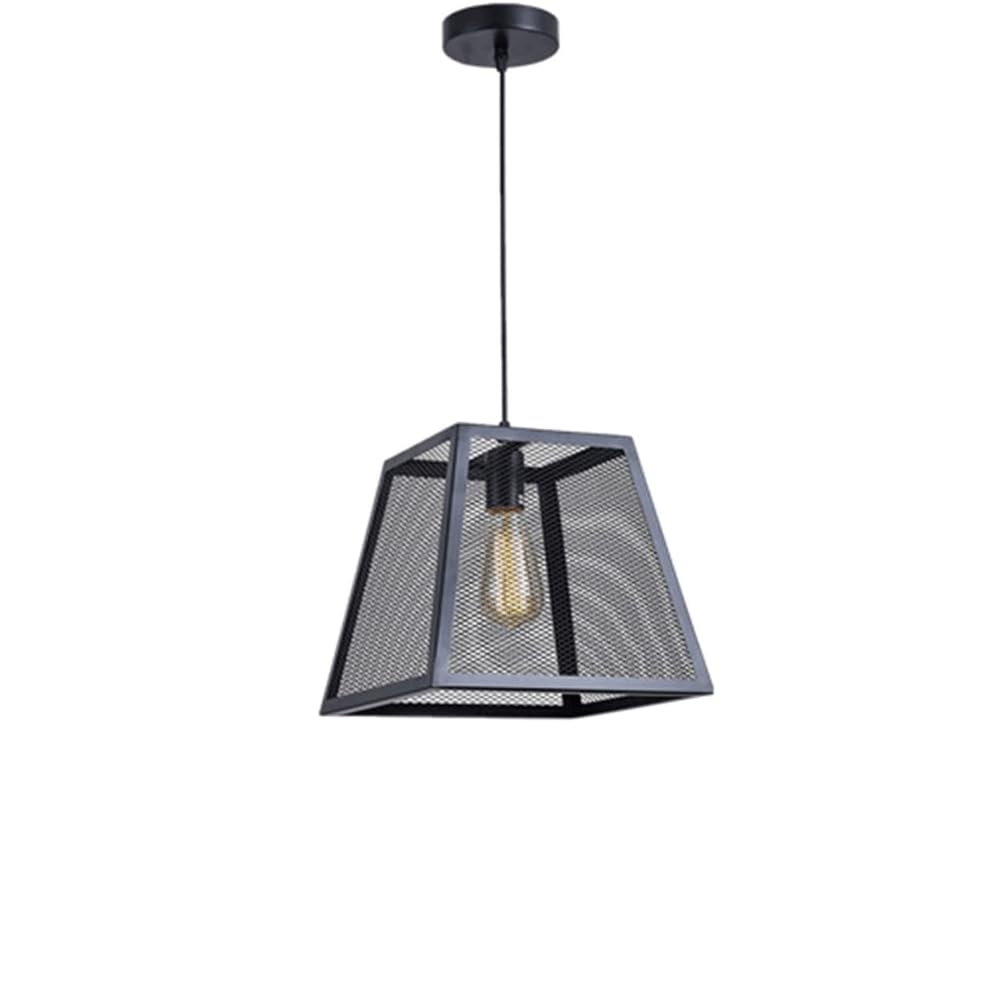 Lampe Suspendue Café Bar Rétro - Luminaire en Maille pour Ambiance Restaurant