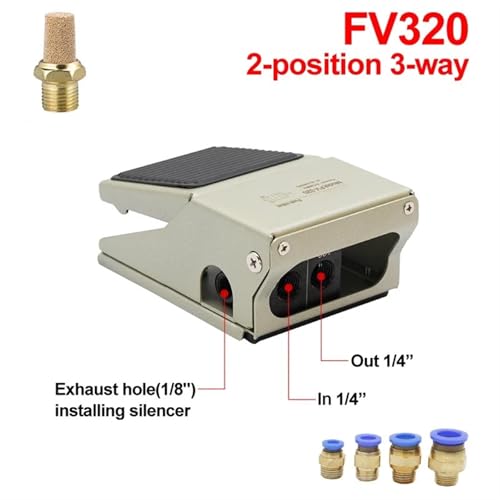Vanne pneumatique à pédale 4F210-08 de haute précision - 3