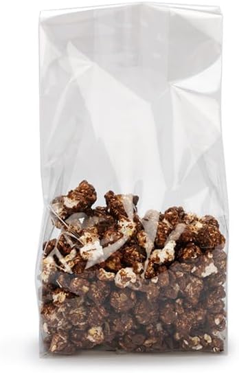 ClearBags Clear Gusset Bags, 5x3x12, 100 Pieces, High Clarity Flat Bottom Treat Bags for Gifts, Cookies, Candy, Party Favor, Weddings, Bakery Packaging, 1.6 Mil, FGCC1﻿﻿A