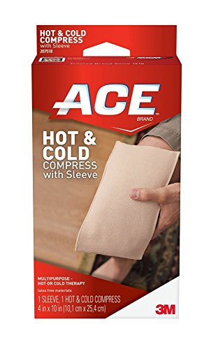 ACE Compression Knee Brace with Side Stabilizer, Recommended for hyperextension and meniscus injuries, Money Back Guarantee