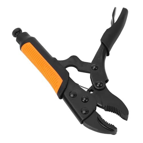 Carbon Steel Locking Pliers, Ergonomic Non Slip Handle Locking Pliers for Woodworking (7 inch)