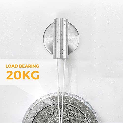 Ravinte Towel Hooks 2 Pack Brushed Nickel Bathroom Towel Hooks Wall Towel Hooks Sus 304 Stainless Steel Silver Coat Robe Clothes Hook Holder Towel Hooks For Bathroom Wall Mounted #TOP3