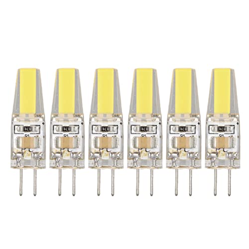 Bombilla LED G4 de 6 W, 500 Lm, Fácil de Instalar, Ahorro de Energía, Disipación de Calor de 360 ​​grados, para Lámpara de Techo, Lámpara de Pared, Lámpara de Mesa, 220 V (Blanco