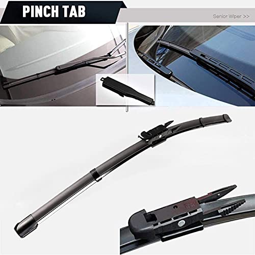 2 Wipers Factory Replacement For Bmw 3-Series 4-Door E90 E91 F30 F31 F34 F80 M3 09/2009-2018,Audi A3 2005-2013 Original Equipment Windshield Wiper Blades Set - 24"+19" Pinch Tab (Set Of 2) Not J Hook #TOP4