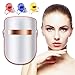 Produktbild lichttherapie led maske Akne Behandlung Maske Anti-Akne Lichttherapie LED Gesicht smaske Hautverjüngungs Reduziert gegen Pickel und Entzündungen mit Blau/Rot/Orange Licht