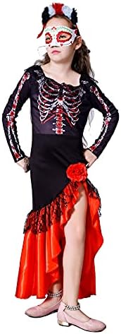 Miniatura 2 de PGOND Vestido de novia del día de los muertos para niñas