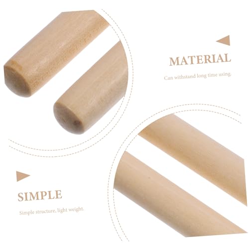 6 pares de baquetas profesionales de madera de arce miniatura 6
